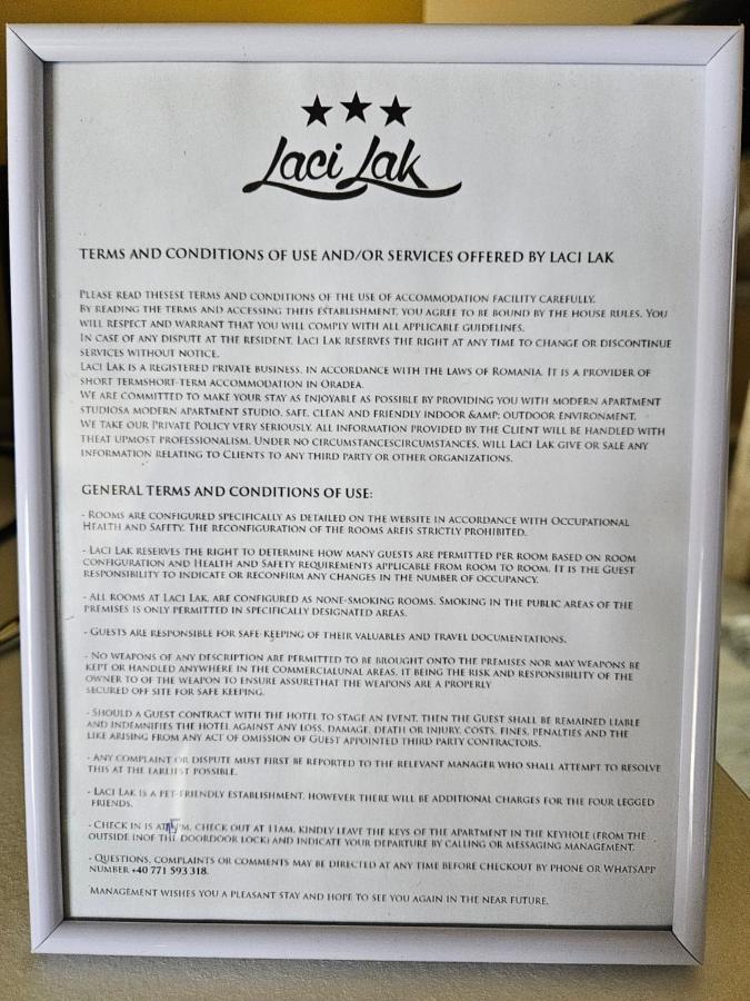 Laci Lak Oradea Eksteriør billede