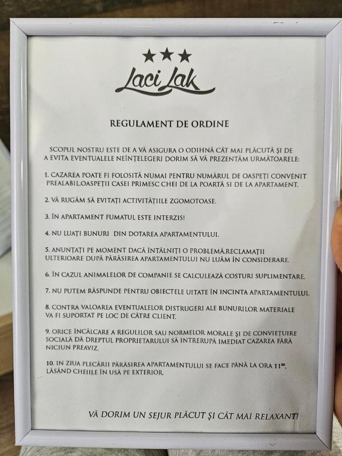 Laci Lak Oradea Eksteriør billede